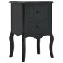 Black MDF nightstand 43x32x65 cm by , Nightstands - Ref: Foro24-285773, Price: 139,89 €, Discount: %