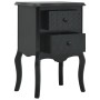 Black MDF nightstand 43x32x65 cm by , Nightstands - Ref: Foro24-285773, Price: 139,99 €, Discount: %