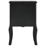 Black MDF nightstand 43x32x65 cm by , Nightstands - Ref: Foro24-285773, Price: 139,99 €, Discount: %