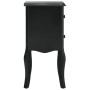 Black MDF nightstand 43x32x65 cm by , Nightstands - Ref: Foro24-285773, Price: 139,99 €, Discount: %