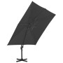 Cantilever parasol with anthracite aluminum pole 300x300 cm by vidaXL, Umbrellas - Ref: Foro24-44636, Price: 505,61 €, Discou...