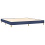 Box spring bed with blue fabric mattress 200x200 cm by , Beds and slatted bases - Ref: Foro24-3126915, Price: 627,14 €, Disco...