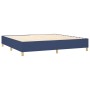 Cama box spring colchón y luces LED tela azul 200x200 cm de , Camas y somieres - Ref: Foro24-3135627, Precio: 717,53 €, Descu...