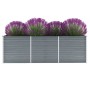 Gray galvanized steel garden bed 240x80x77 cm by vidaXL, Pots and planters - Ref: Foro24-44840, Price: 74,61 €, Discount: %