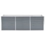 Arriate de jardín de acero galvanizado gris 240x80x77 cm de vidaXL, Maceteros y jardineras - Ref: Foro24-44840, Precio: 82,67...