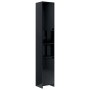 Glossy black plywood bathroom cabinet 30x30x183.5cm by , Bathroom furniture - Ref: Foro24-802676, Price: 140,87 €, Discount: %