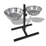 Adjustable Pet Feeding Holder 2X1.6L Stainless Bowl by , Pet bowls, feeders, and waterers - Ref: Foro24-170091, Price: 30,10 ...