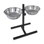 Adjustable Pet Feeding Holder 2X4.1L Stainless Bowl by , Pet bowls, feeders, and waterers - Ref: Foro24-170093, Price: 30,50 ...