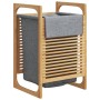 Dirty clothes basket with gray bamboo bag 32x30x36.5 cm by , Laundry baskets - Ref: Foro24-373366, Price: 58,77 €, Discount: %