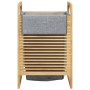 Dirty clothes basket with gray bamboo bag 32x30x36.5 cm by , Laundry baskets - Ref: Foro24-373366, Price: 58,77 €, Discount: %