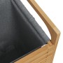 Dirty clothes basket with gray bamboo bag 32x30x36.5 cm by , Laundry baskets - Ref: Foro24-373366, Price: 58,77 €, Discount: %