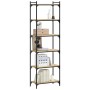 Bookcase with 6 shelves engineered wood Sonoma oak 60x30x188 cm by , Bookcases and shelves - Ref: Foro24-837663, Price: 76,99...