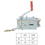 Manual winch 1360 kg by vidaXL, Winches - Ref: Foro24-143997, Price: 47,18 €, Discount: %