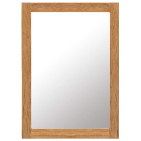 Espejo de madera maciza de roble 50x70 cm de vidaXL, Espejos - Ref: Foro24-247456, Precio: 70,16 €, Descuento: %