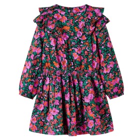 Vestido infantil de manga larga rosa chillón 116 de , Vestidos de niños - Ref: Foro24-14476, Precio: 10,99 €, Descuento: %