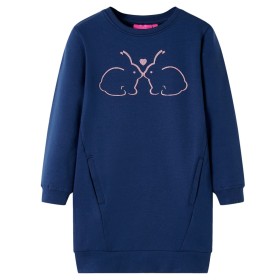 Navy blue children's sweatshirt dress 116 by , Children's dresses - Ref: Foro24-13781, Price: 10,99 €, Discount: %