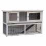 @Pet Bigfoot hutch white wood 137x50x85 cm 26024 by @Pet, Cages and habitats for small animals - Ref: Foro24-423372, Price: 2...