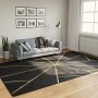 Black and gold non-slip washable rug 190x300 cm by , Rugs - Ref: Foro24-136619, Price: 99,99 €, Discount: %