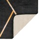 Black and gold non-slip washable rug 190x300 cm by , Rugs - Ref: Foro24-136619, Price: 99,99 €, Discount: %