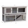 @Pet Bigfoot hutch white wood 137x50x85 cm 26024 by @Pet, Cages and habitats for small animals - Ref: Foro24-423372, Price: 2...