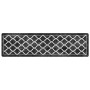 Black and white non-slip washable rug 80x300 cm by , Rugs - Ref: Foro24-136604, Price: 42,92 €, Discount: %