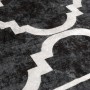 Black and white non-slip washable rug 80x300 cm by , Rugs - Ref: Foro24-136604, Price: 42,92 €, Discount: %