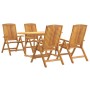 5-piece garden dining set solid teak wood by , Garden sets - Ref: Foro24-3154915, Price: 712,77 €, Discount: %