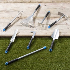 HI Set of 8 silver metal garden tools by HI, Garden tools - Ref: Foro24-423928, Price: 33,77 €, Discount: %