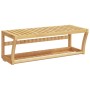 Towel rack with bamboo shelf 60x25x20 cm by , Towel racks - Ref: Foro24-373368, Price: 29,52 €, Discount: %