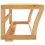 Towel rack with bamboo shelf 60x25x20 cm by , Towel racks - Ref: Foro24-373368, Price: 29,52 €, Discount: %