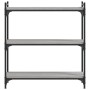 Sonoma gray engineered wood 3-shelf bookcase 80x30x86 cm by , Bookcases and shelves - Ref: Foro24-837670, Price: 46,69 €, Dis...