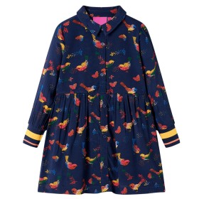 Navy blue long-sleeved children's dress 92 by , Children's dresses - Ref: Foro24-13939, Price: 18,99 €, Discount: %