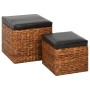 2-teiliges Ottoman-Set aus braunem Seegras von vidaXL, Osmanen - Ref: Foro24-246110, Preis: 106,55 €, Rabatt: %