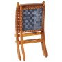 Silla de relax plegable cuero auténtico marrón de , Taburetes y sillas plegables - Ref: Foro24-356376, Precio: 165,99 €, Desc...