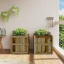 Outdoor planters 2 units impregnated pine wood by , Pots and planters - Ref: Foro24-837433, Price: 128,20 €, Discount: %