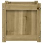 Solid impregnated pine wood planter 40x40x40 cm by , Pots and planters - Ref: Foro24-837412, Price: 37,15 €, Discount: %