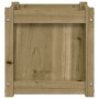 Solid impregnated pine wood planter 40x40x40 cm by , Pots and planters - Ref: Foro24-837412, Price: 37,15 €, Discount: %