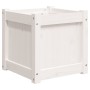 Solid white pine wood planter 40x40x40 cm by , Pots and planters - Ref: Foro24-837406, Price: 40,45 €, Discount: %