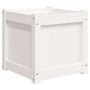 Solid white pine wood planter 40x40x40 cm by , Pots and planters - Ref: Foro24-837406, Price: 40,45 €, Discount: %