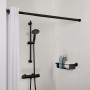 Sealskin Telescopic shower curtain rod black 80-130 cm by , shower bars - Ref: Foro24-447488, Price: 25,25 €, Discount: %