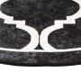 Black and white non-slip washable rug Ø 120 cm by , Rugs - Ref: Foro24-136608, Price: 31,46 €, Discount: %