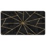 Alfombra lavable antideslizante negro y dorado 80x150 cm de , Alfombras - Ref: Foro24-136615, Precio: 26,29 €, Descuento: %