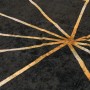 Alfombra lavable antideslizante negro y dorado 80x150 cm de , Alfombras - Ref: Foro24-136615, Precio: 26,29 €, Descuento: %