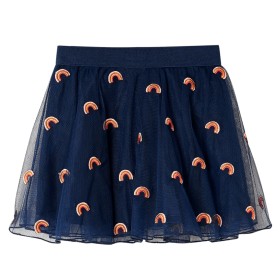 Falda infantil con tul azul marino 128 de , Pantalones de niños - Ref: Foro24-14302, Precio: 11,99 €, Descuento: %