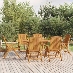 7-piece solid teak wood garden dining set by , Garden sets - Ref: Foro24-3154916, Price: 1,00 €, Discount: %