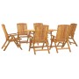 7-piece solid teak wood garden dining set by , Garden sets - Ref: Foro24-3154916, Price: 1,00 €, Discount: %