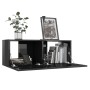 Glossy black plywood TV cabinet 80x30x30 cm by , TV Furniture - Ref: Foro24-801479, Price: 52,34 €, Discount: %