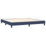 Box spring bed with blue fabric mattress 200x200 cm by , Beds and slatted bases - Ref: Foro24-3126435, Price: 622,64 €, Disco...