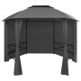 Carpa de jardín con cortinas hexagonal 360x265 cm de vidaXL, Carpas y cenadores - Ref: Foro24-44766, Precio: 247,52 €, Descue...