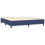 Cama box spring colchón y luces LED tela azul 200x200 cm de , Camas y somieres - Ref: Foro24-3138667, Precio: 761,76 €, Descu...